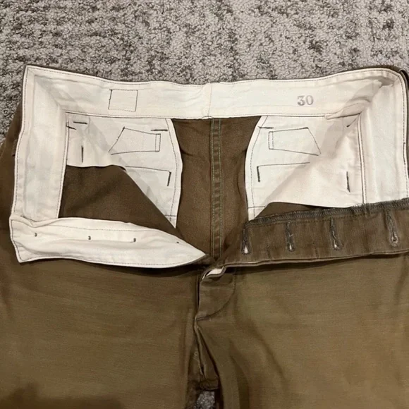 Mister Freedom Sportsman Chinos, Stevenson 3Sixteen Olive Khaki, 30W 30L - Picture 6 of 12